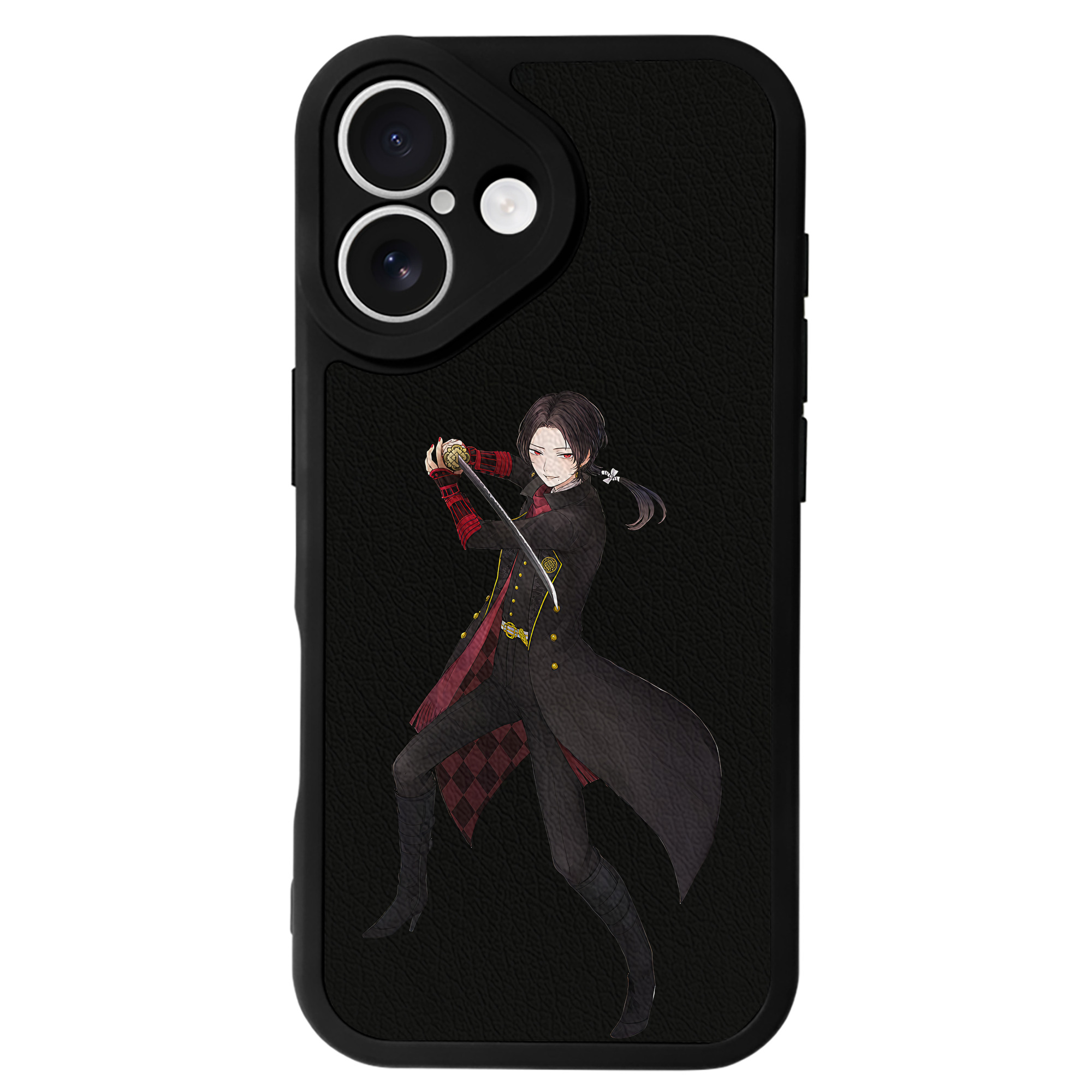 （画像用） 刀剣乱舞 Touken Ranbu 【iPhone 16シリーズ対応】シリコンスマホケース（レザー調） 材質：シリコン